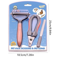 PCA-04 Pet Nail Clipper & Pet Comb Set