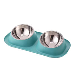 PCA-10 Pet Stainless Steel Food and Water Bowl Set with Non-Slip Base