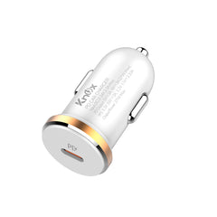 27W Mobile Car Charger with PD Fast Charging