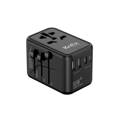 65 Watt Universal Travel Adapter with USB & Type-C PD Fast Charging