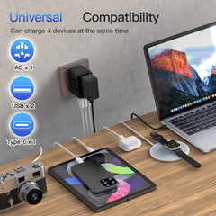 20 Watt Universal Travel Adapter with USB & Type-C PD Fast Charging