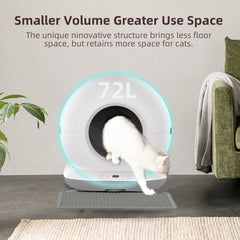 CB001 Smart Self-Cleaning Cat Litter Box 72L