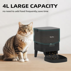 وحدة تغذية الحيوانات الأليفة الأوتوماتيكية PF11 ذات الوعاء الواحد بسعة 4 لتر