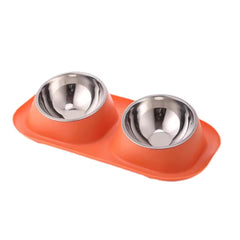 PCA-10 Pet Stainless Steel Food and Water Bowl Set with Non-Slip Base