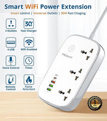 SCW3451 Smart WiFi Power Strip Extension Cord with Surge Protection
