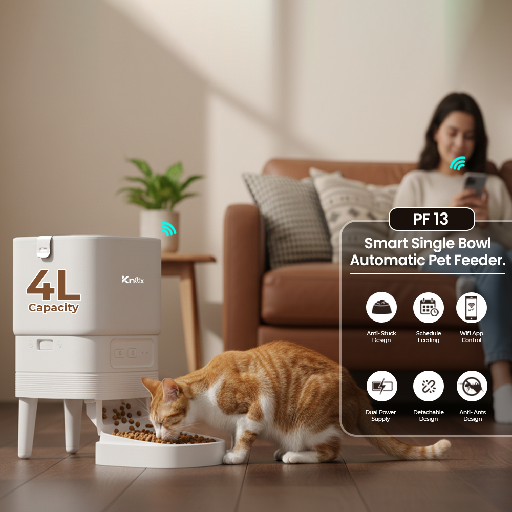 PF13 Single Bowl Automatic Pet Feeder 4L