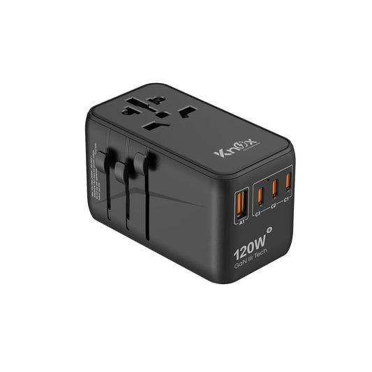 120 Watt Universal Travel Adapter with USB & Type-C PD Fast Charging