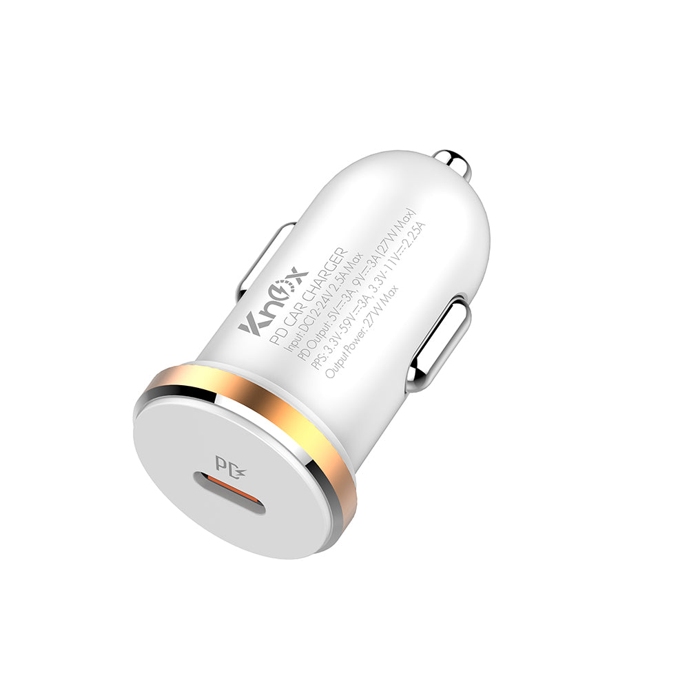 27W Mobile Car Charger with PD Fast Charging
