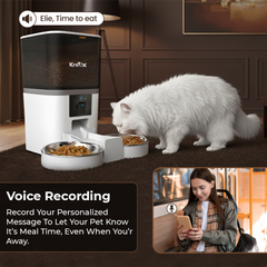 QQ009 Smart Dual Bowl Automatic Pet Feeder 6L