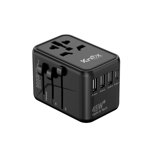 45 Watt Universal Travel Adapter with USB & Type-C PD Fast Charging