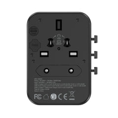20 Watt Universal Travel Adapter with USB & Type-C PD Fast Charging