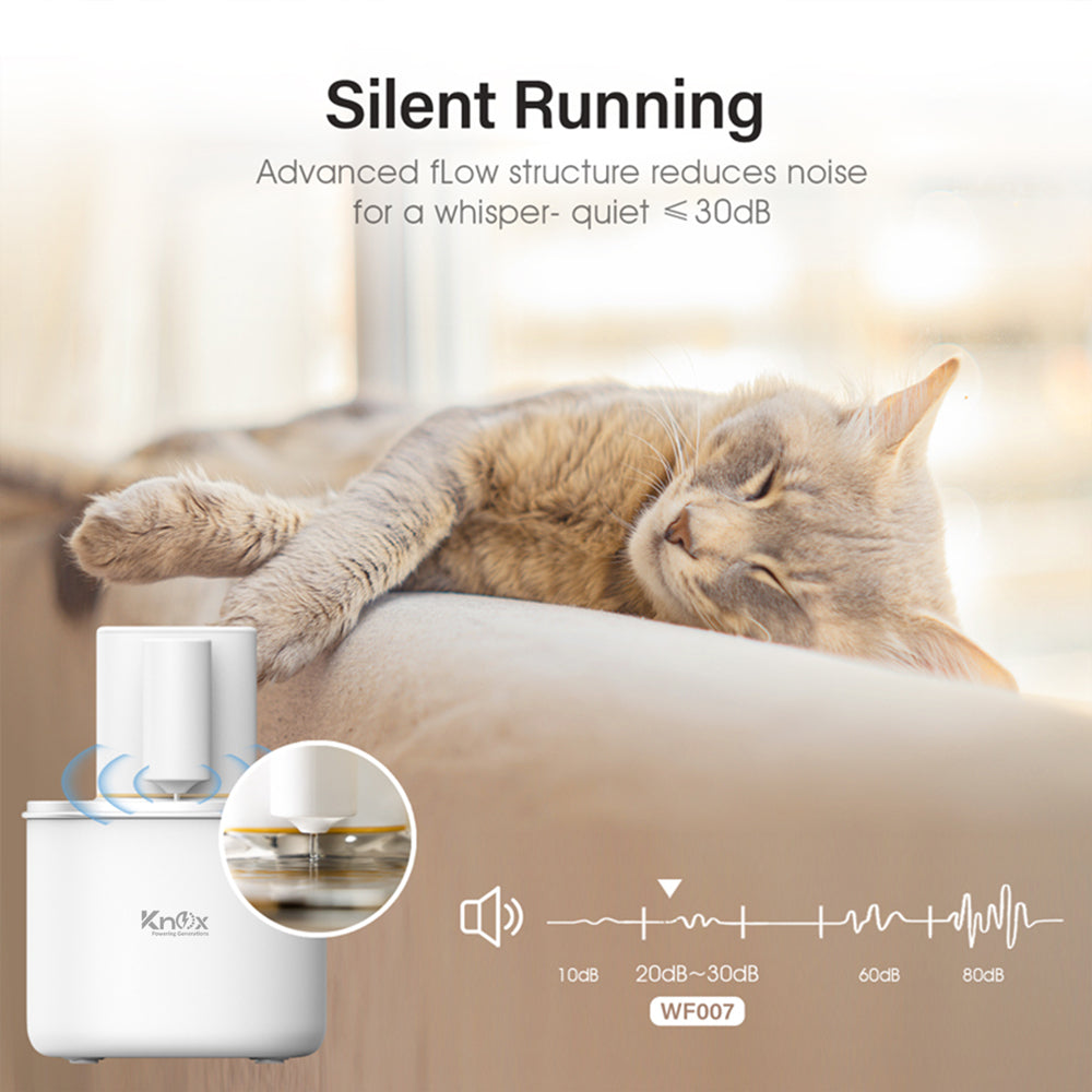 WF007 Smart Pet Water Fountain with Lithium Ion Battery