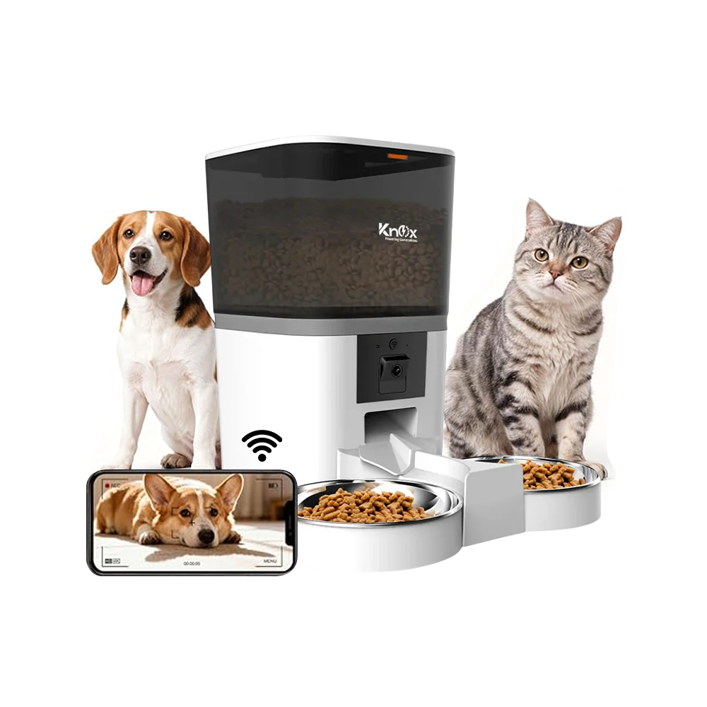 QQ009 Smart Dual Bowl Automatic Pet Feeder 6L