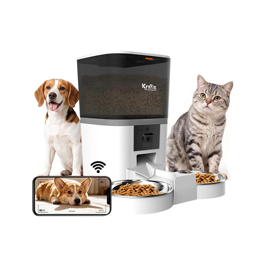 QQ009 Smart Dual Bowl Automatic Pet Feeder 6L
