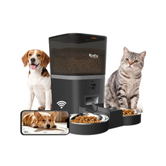 QQ009 Smart Dual Bowl Automatic Pet Feeder 6L